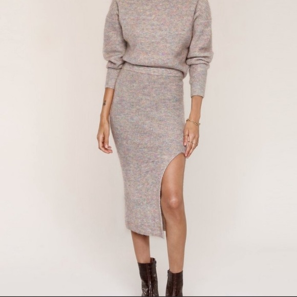 Heartloom Dresses & Skirts - Heartloom Jaden Confetti Knit Pastel Sweater Midi Skirt Size Small
